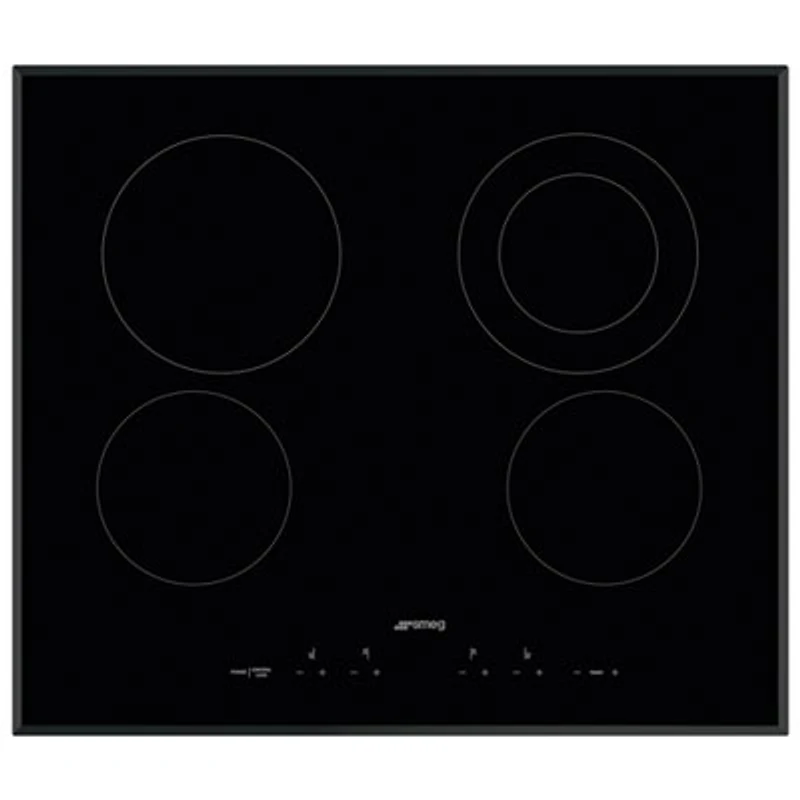 Smeg Classic 24" 4-Element Electric Cooktop (SEU244ETB) - Black