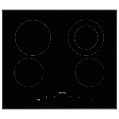 Smeg Classic 24" 4-Element Electric Cooktop (SEU244ETB) - Black