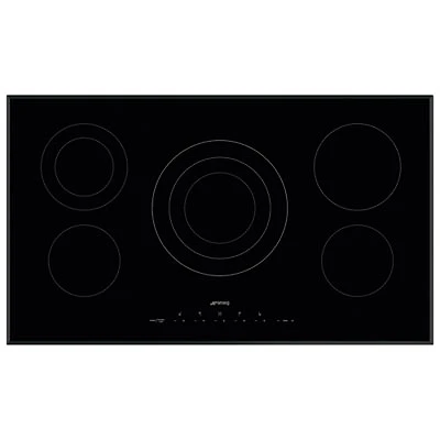 Smeg Classic 35" 5-Element Electric Cooktop (SEU365ETB) - Black
