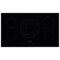Smeg Classic 35" 5-Element Electric Cooktop (SEU365ETB) - Black