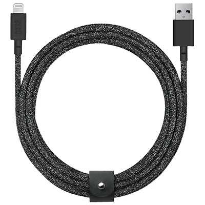 Native Union Belt 3m (10 ft.) USB-A to Lightning Cable - Cosmos Black