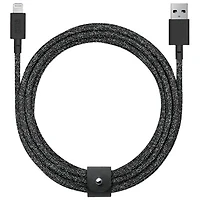 Native Union Belt 3m (10 ft.) USB-A to Lightning Cable - Cosmos Black