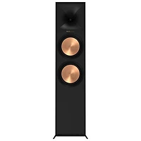 Open Box - Klipsch Dual R800F 600-Watt 2-Way Tower Speaker - Single - Black