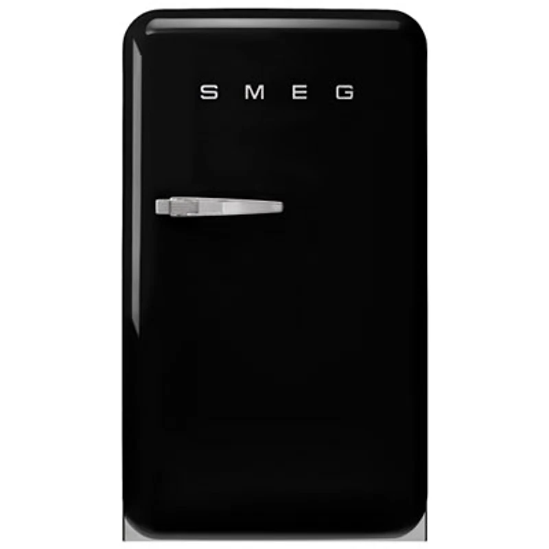 Smeg Retro 22" 3.9 Cu. Ft. Top Freezer Refrigerator (FAB10URBL3) - Black