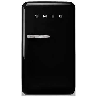 Smeg Retro 22" 3.9 Cu. Ft. Top Freezer Refrigerator (FAB10URBL3) - Black