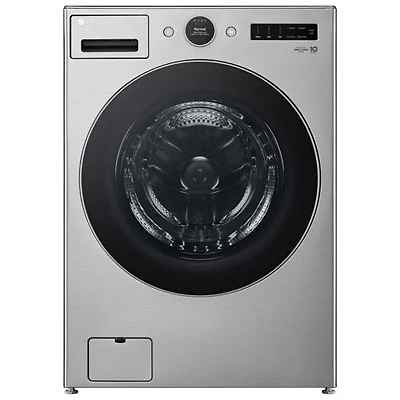 Open Box - LG 5.2 Cu Ft High Efficiency Front Load Steam Washer (WM5500HVA) -Graphite Steel -Scratch & Dent
