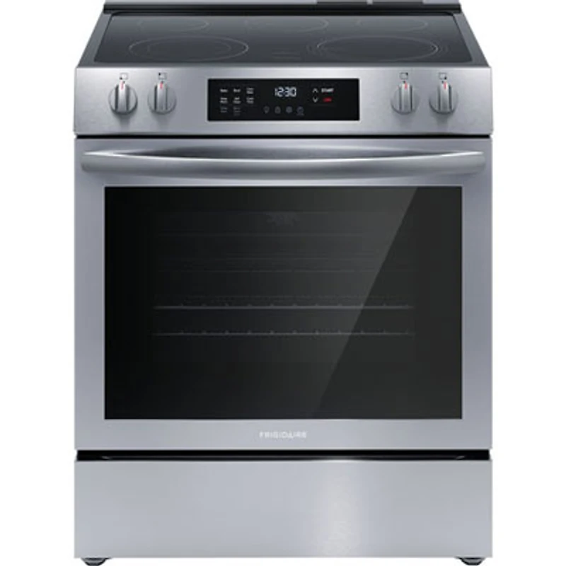 Open Box - Frigidaire 30" 5.3 Cu. Ft. Freestanding Electric Range (FCFE308CAS) - Stainless Steel - Scratch & Dent