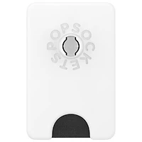 PopSockets MagSafe PopWallet+ (Plus) Universal Cell Phone Expanding Grip & Stand - White/Clear