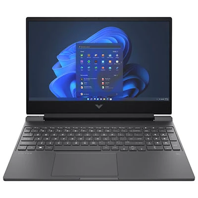 Open Box - HP Victus 15.6” Gaming Laptop -Mica Silver (AMD Ryzen 5 7535HS/512GB SSD/8GB RAM/GeForce RTX 2050/Win 11)