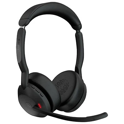 Jabra Evolve2 55 On-Ear Noise Cancelling Bluetooth Headphones - Black