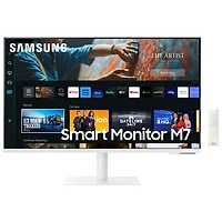 Open Box - Samsung 32" 4K Ultra HD 60Hz 4ms GTG VA LED Smart Monitor (LS32CM701UNXZA) - White
