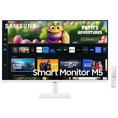 Open Box - Samsung 32" FHD 60Hz 4ms GTG VA LED Smart Monitor (LS32CM501ENXZA) - White