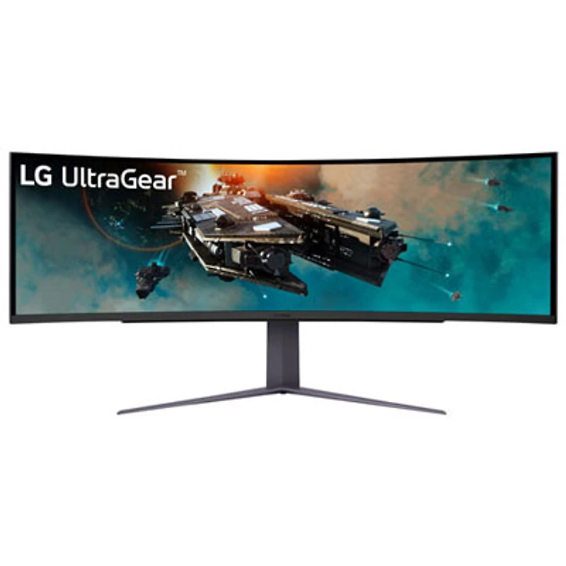 Open Box - LG UltraGear 49" DQHD 240Hz 1ms GTG VA LCD FreeSync Gaming Monitor (49GR85DC-B) - Black