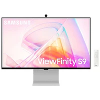 Open Box - Samsung 27" 5K 60Hz 5ms GTG IPS LED Monitor (LS27C900PANXZA) - Silver/White
