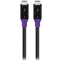 Insignia 1m (3.3 ft.) Braided Thunderbolt 4 USB-C to USB-C Cable (NS-PC3T433B23-C) - Black