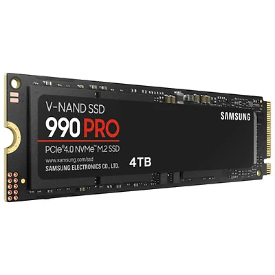 Samsung 990 Pro 4TB NVMe PCI-e Internal Solid State Drive (MZ-V9P4T0BAM)