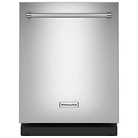 KitchenAid 24" 39dB Built-In Dishwasher w/ Stainless Steel Tub & Third Rack (KDTF924PPS) -Stainless Steel