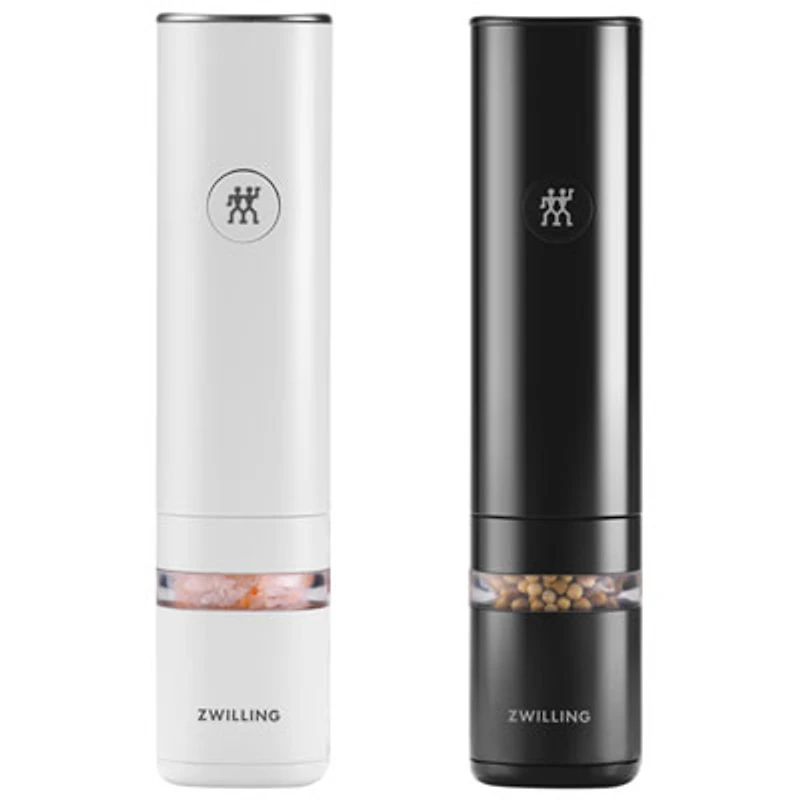 Zwilling Enfinigy Salt & Pepper Mill Set - Black/White