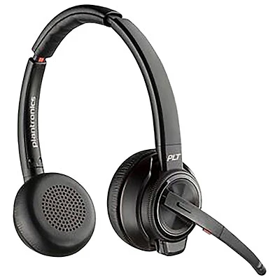 HP Poly Savi 8220 On-Ear Noise Cancelling True Wireless Headset - Black