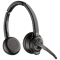 HP Poly Savi 8220 On-Ear Noise Cancelling True Wireless Headset - Black