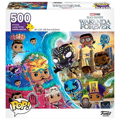 Funko Pop Marvel Black Panther: Wakanda Forver Puzzle - 500 Pieces
