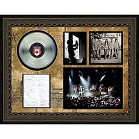 Frameworth The Tragically Hip: Lyrics Collage with Platinum LP Framed Canvas (37x28")