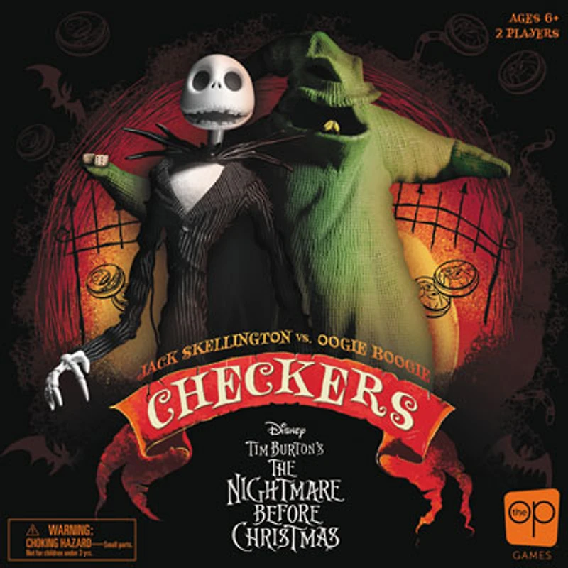 Checkers: Disney Tim Burton's The Nightmare Before Christmas Board Game