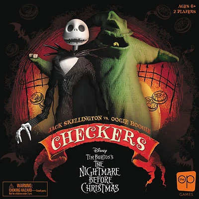 Checkers: Disney Tim Burton's The Nightmare Before Christmas Board Game