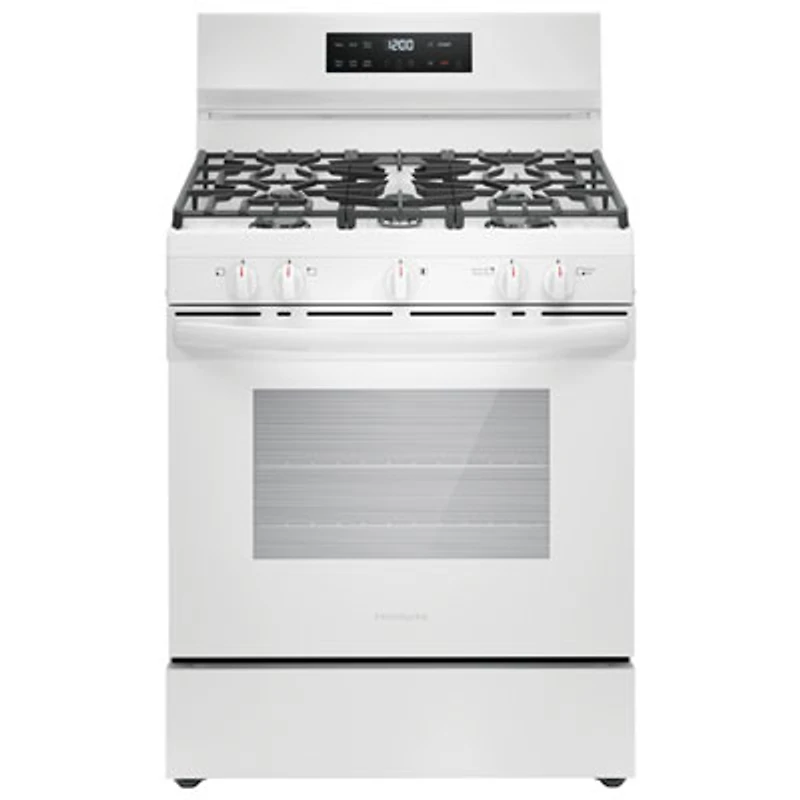 Frigidaire 30" 5.1 Cu. Ft. 5-Burner Freestanding Gas Range (FCRG3062AW) - White