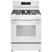Frigidaire 30" 5.1 Cu. Ft. 5-Burner Freestanding Gas Range (FCRG3062AW) - White