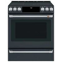 Cafe 30" 5.7 Cu Ft True Convection 5-Element Slide-In Electric Air Fry Range (CCES700P3MD1) -Matte Black