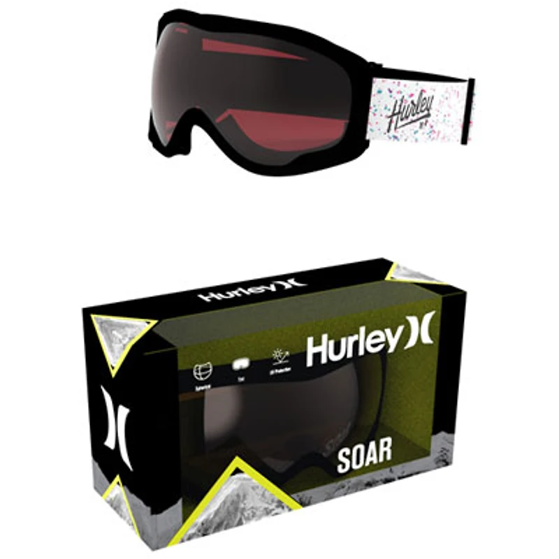 Hurley SOAR Youth Ski Snow Goggles - Pink