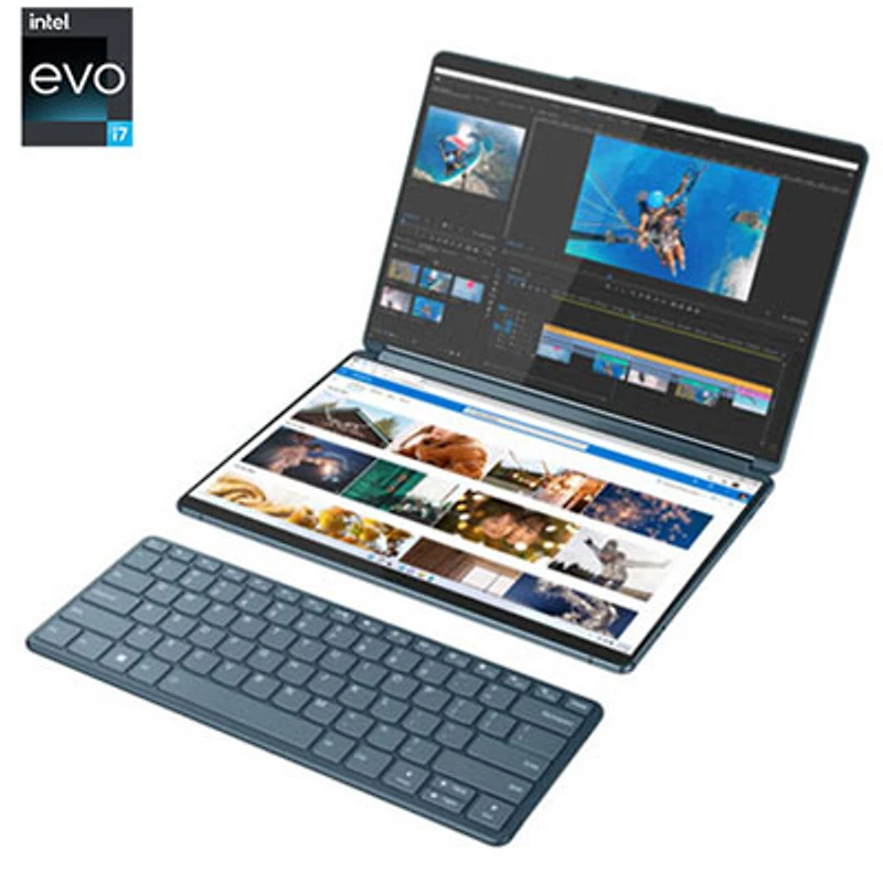 Lenovo Yoga Book 9i 13" Touchscreen Laptop - Tidal Teal (Intel Evo i7-1355U/1TB SSD/16GB RAM/Win11)