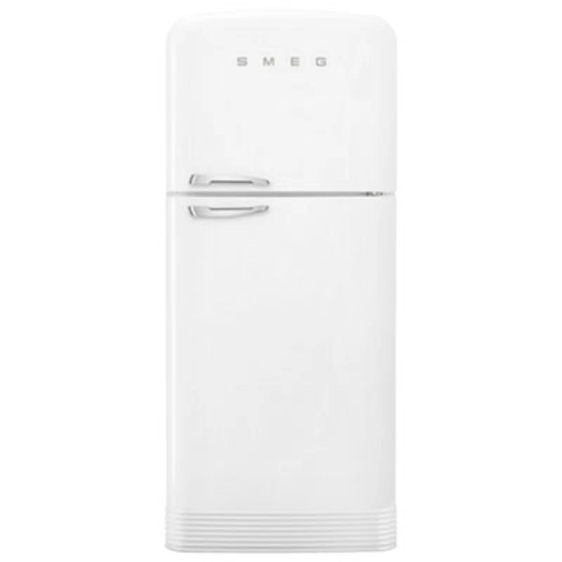Smeg Retro 32" 19.2 Cu. Ft. Top Freezer Refrigerator with Ice Dispenser (FAB50URWH3) - White
