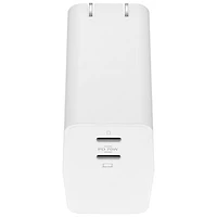 Insignia Dual Port 70W USB-C Wall Charger - White