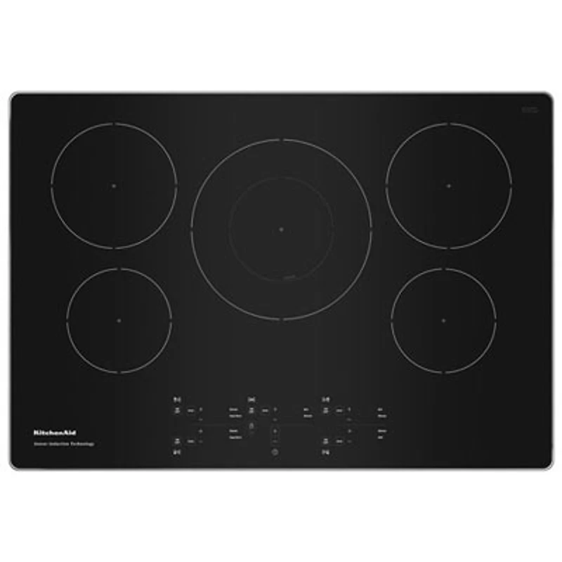 Open Box - KitchenAid 30" 5-Element Induction Cooktop (KCIG550JSS) - Stainless Steel - Perfect Condition