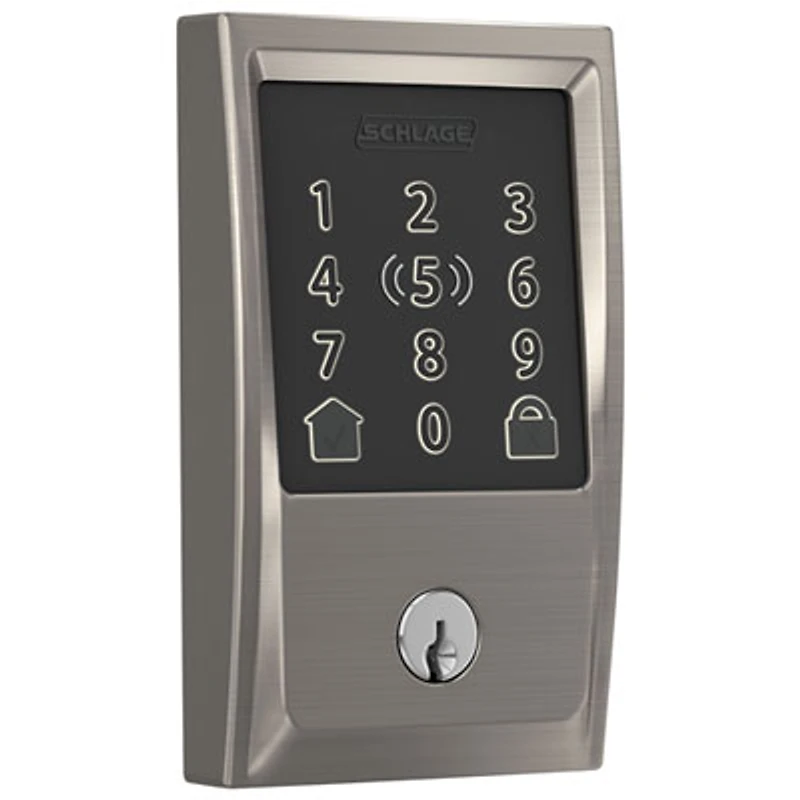 Schlage Encode Plus Smart WiFi Deadbolt Smart Lock - Satin Nickel