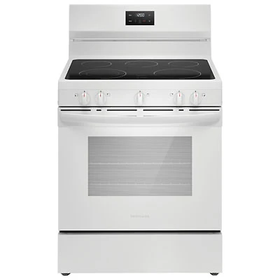 Frigidaire 30" 5.3 Cu. Ft. 5-Element Freestanding Electric Range (FCRE305CBW) - White