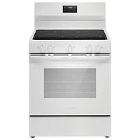 Frigidaire 30" 5.3 Cu. Ft. 5-Element Freestanding Electric Range (FCRE305CBW) - White