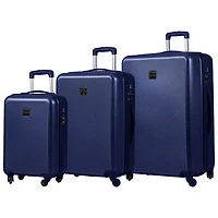 Open Box - Champs Iconic Collection 3-Piece Hard Side Expandable Luggage Set - Navy