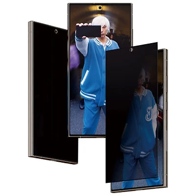 PanzerGlass DualPrivacy Glass Screen Protector for Galaxy S24 Ultra - Clear/Black