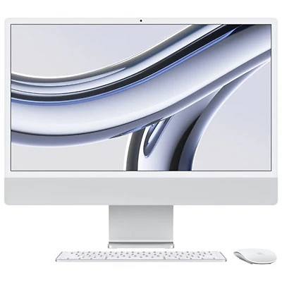 Open Box - Apple iMac 24" (Fall 2023) - Silver (Apple M3 Chip / 8-Core GPU / 256GB SSD / 8GB RAM) - En