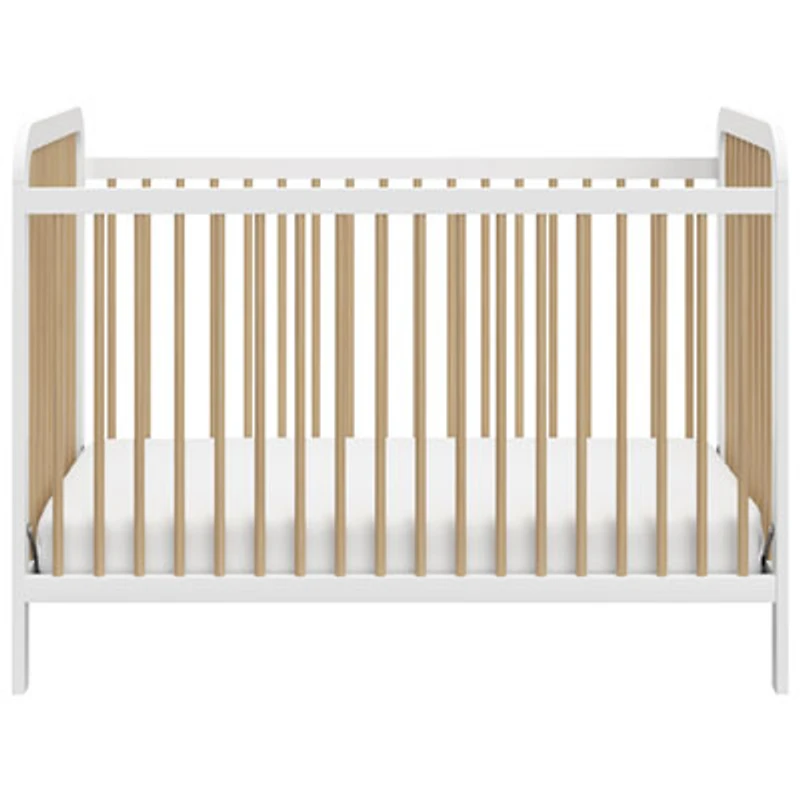 Storkcraft Pasadena 3-in-1 Convertible Crib - White/Driftwood