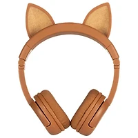 Onandoff BuddyPhones PlayEars+ Bluetoooth Headphones - Brown Fox
