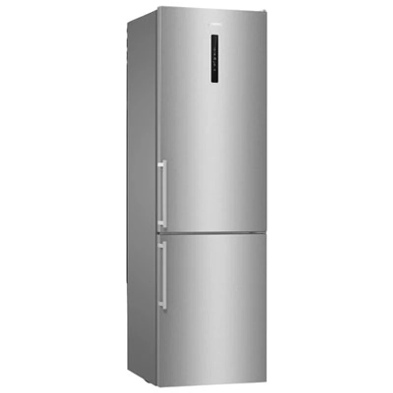 Smeg 24" 12.5 Cu. Ft. Bottom Freezer Refrigerator with LED Lighting (FC20UXDNE) - Stainless Steel