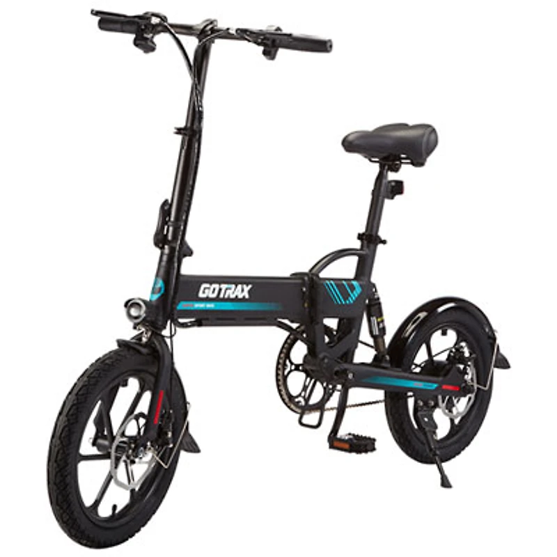 Gotrax B01 Foldable Electric City Bike (350W Motor / 25km/h Top Speed) - Black