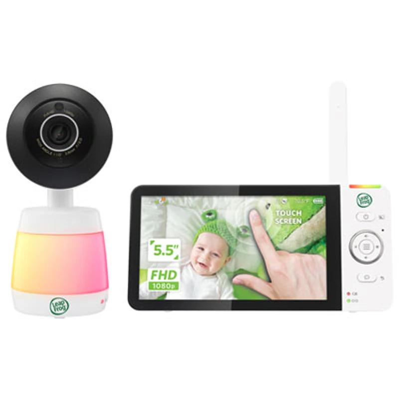 LeapFrog 5.5" Video Wi-Fi Baby Monitor w/ Colour Night Vision, Zoom/Pan/Tilt & 2-Way Audio (LF2936FHD)
