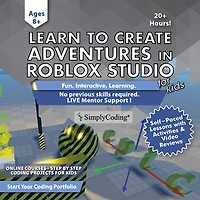 SimplyCoding Learn to Create Adventures in Roblox Studio - Ages 8+ - Digital Download