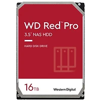 WD Red Pro 16TB 3.5" 7200RPM SATA Internal NAS Hard Drive (WD161KFGX) - Red