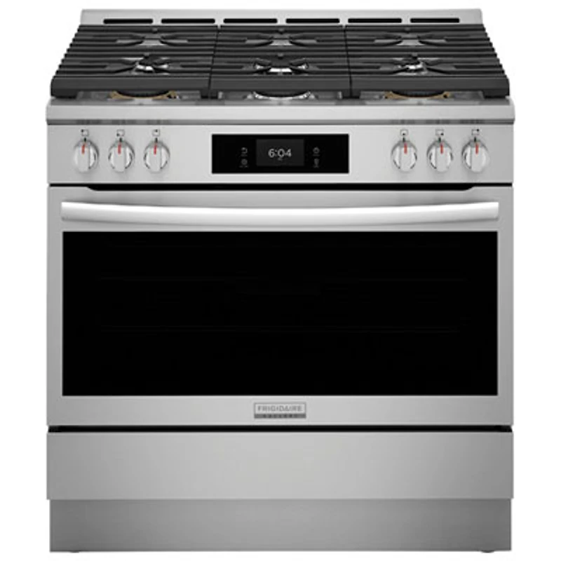Frigidaire Gallery 36" 4.6 Cu. Ft. True Convection 6-Burner Gas Air Fry Range (GCFG3661AF) - Stainless